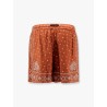Viscose shorts with bandana print