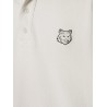 Cotton polo shirt with bold fox head patch