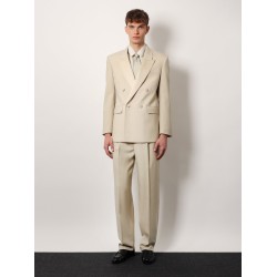 Wool tuxedo trouser with silk lining