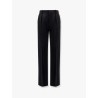 Tuxedo wool trouser with lateral satin bands