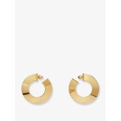 Blade Hoop S earrings with Logo detail