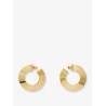 Blade Hoop S earrings with Logo detail