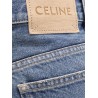 Stone-washed cotton jeans