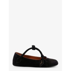 Le Teckel Suede Ballet Flats
