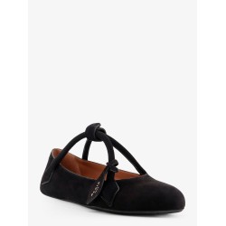 Le Teckel Suede Ballet Flats