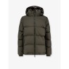 Nylon hooded down jacket