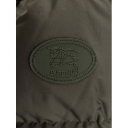 Nylon hooded down jacket