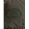 Nylon hooded down jacket
