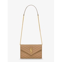 Envelope leather shoulder bag