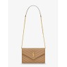 Envelope leather shoulder bag
