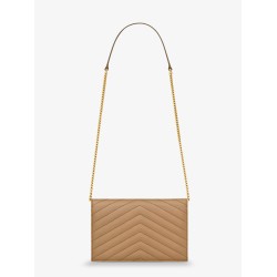 Envelope leather shoulder bag
