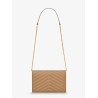 Envelope leather shoulder bag
