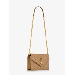 Envelope leather shoulder bag