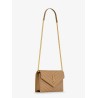 Envelope leather shoulder bag