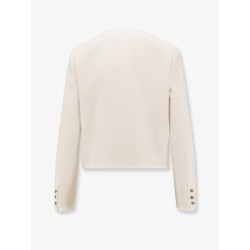 Bouclé cotton and virgin wool blazer