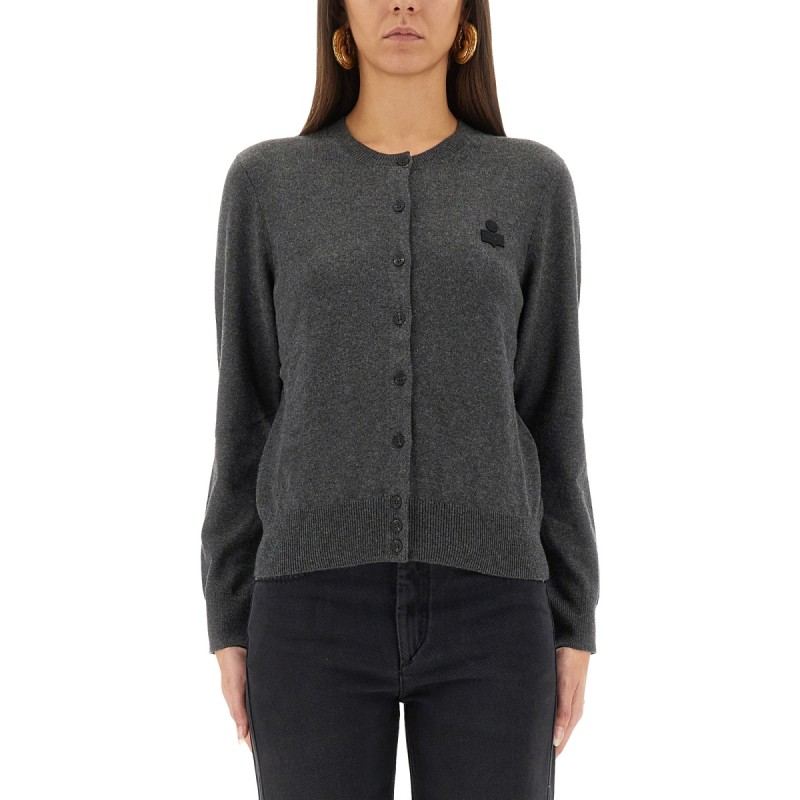 "MONA" CARDIGAN WITH LOGO