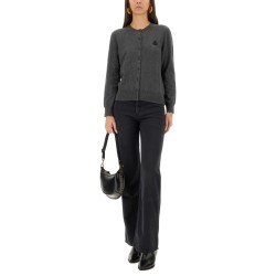 "MONA" CARDIGAN WITH LOGO