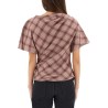 "NEYALA" ASYMMETRICAL PLAID TOP