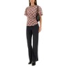 "NEYALA" ASYMMETRICAL PLAID TOP