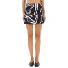 LABYRINTH PRINT WRAP MINI SKIRT