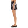 LABYRINTH PRINT WRAP MINI SKIRT