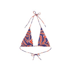 MAZE PRINT TRIANGLE BIKINI TOP
