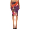 ORCHID PRINT MIDI SKIRT