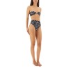MAZE PRINT BANDEAU BIKINI TOP
