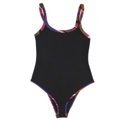 ONE PIECE SWIMSUIT WITH PRINTED EDGES