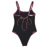 ONE PIECE SWIMSUIT WITH PRINTED EDGES