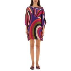 IRIS PRINT MIDI DRESS