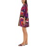 IRIS PRINT MIDI DRESS