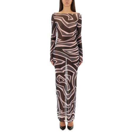 LABYRINTH PRINT DRESS