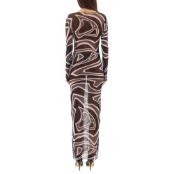 LABYRINTH PRINT DRESS