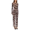 LABYRINTH PRINT DRESS