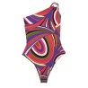 IRIS PRINT ONE-SHOULDER SWIMSUIT