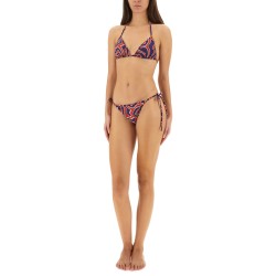MAZE PRINT TRIANGLE BIKINI TOP