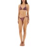 MAZE PRINT TRIANGLE BIKINI TOP