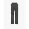 Baggy flannel trousers