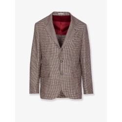 Single-breasted wool and alpaca blazer