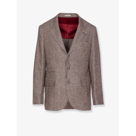 Single-breasted wool and alpaca blazer