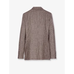 Single-breasted wool and alpaca blazer