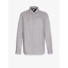 Cotton blend slim fit shirt