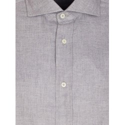 Cotton blend slim fit shirt