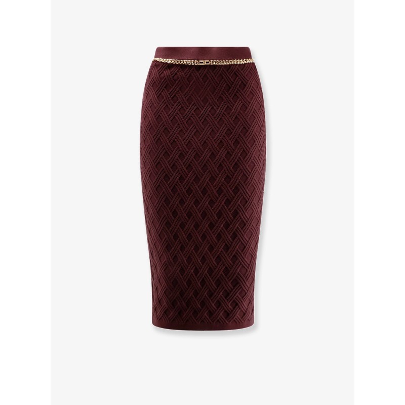 Viscose blend pencil skirt