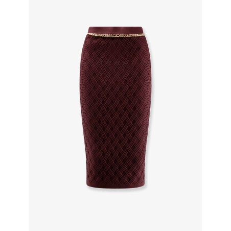 Viscose blend pencil skirt