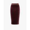 Viscose blend pencil skirt