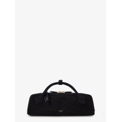 Le Teckel Small suede shoulder bag