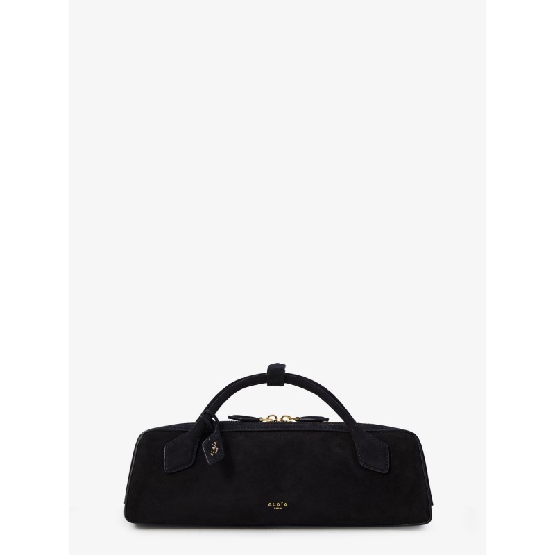 Le Teckel Small suede shoulder bag