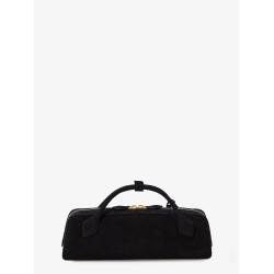 Le Teckel Small suede shoulder bag